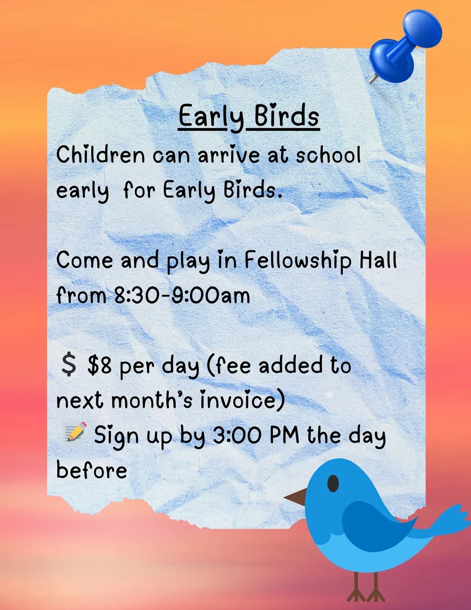 Early Birds at Salem Church Preschool